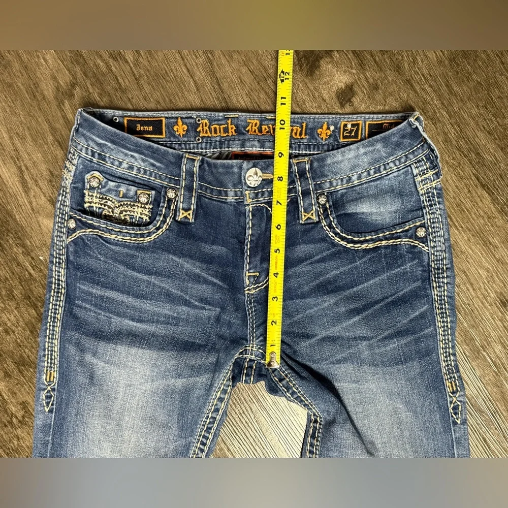 ROCK Revival PREMIUM Boot JENA Mid RISE Jeans - Picture 14 of 16